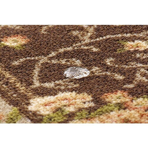 撥水キャンベル ラグ ブラウン 江戸間2畳