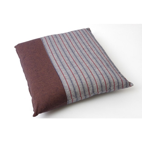 筑後 座布団 ブラウン 55×59cm2P