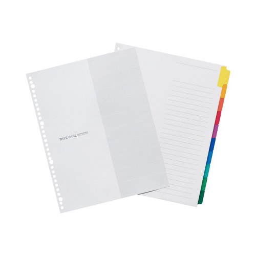 ラミネートインデックスA4 30穴10山1組×10