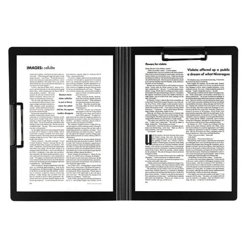 クリップファイル<ダブル>発泡美人A4ブラック×3