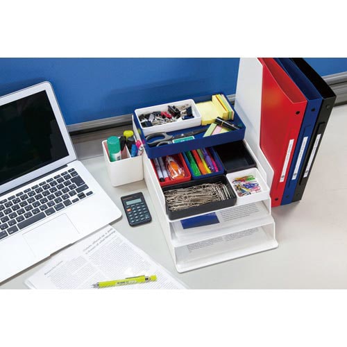 デスクトレー A4 ホワイト×2