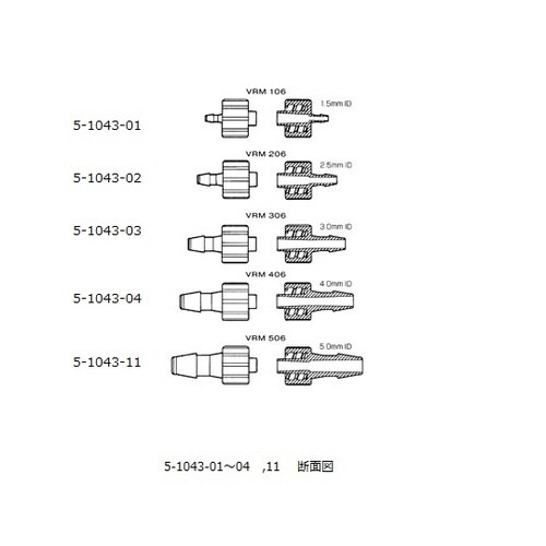 ルア−フィッティングVRM206 10入
