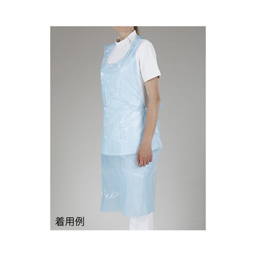 セーフベーシック プラスチックエプロン ブルー