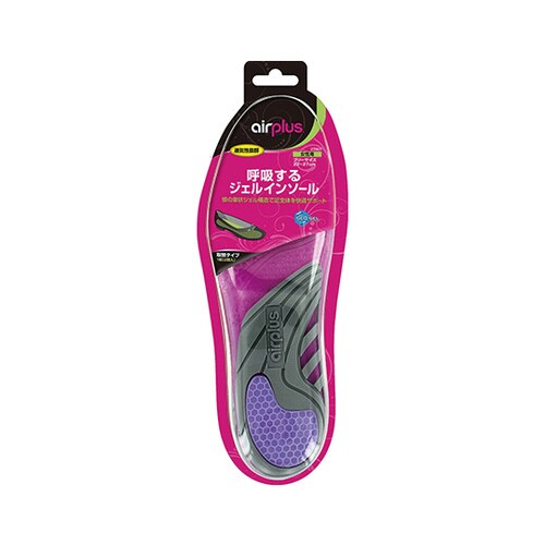 呼吸するジェルインソール 女性用フリー 2個入