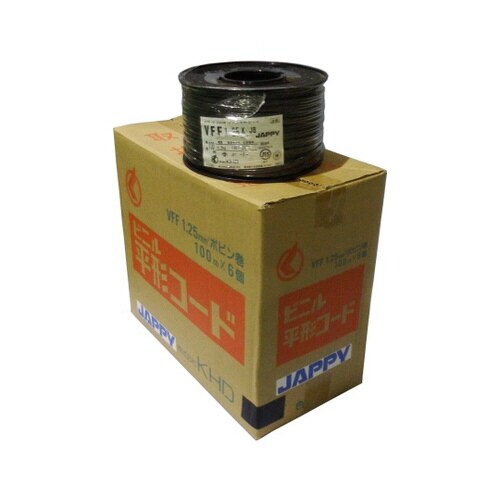 VFF1.25SQ 黒 ビニル平形コード