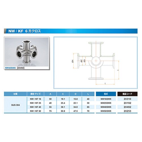 NW50SWX 6方クロス