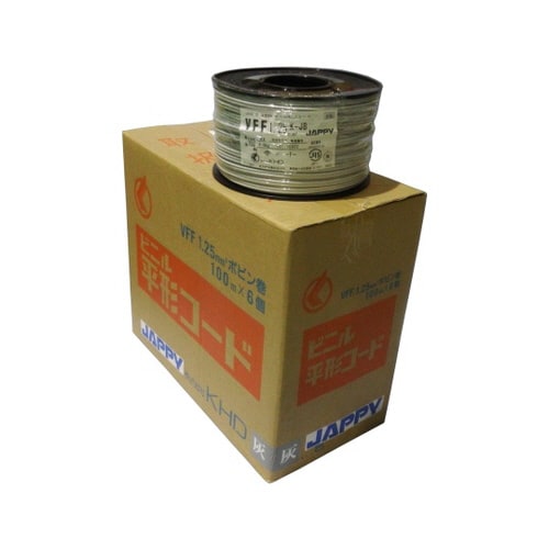 VFF1.25SQ 灰 ビニル平形コード