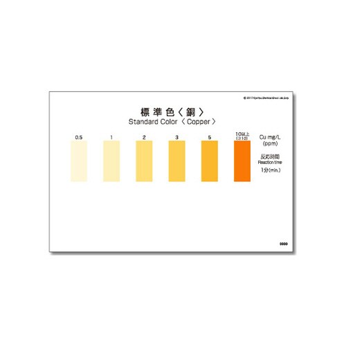 パックテスト (R) (簡易水質検査器具) 銅