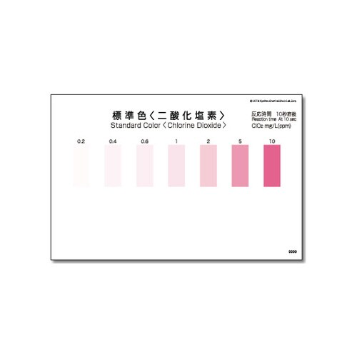 パックテスト(R)(簡易水質検査器具) 二酸化塩素