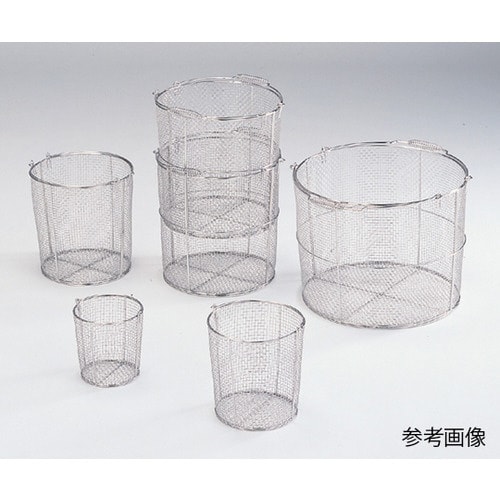 ステンレス丸型洗浄カゴ(テーパ付) 特大