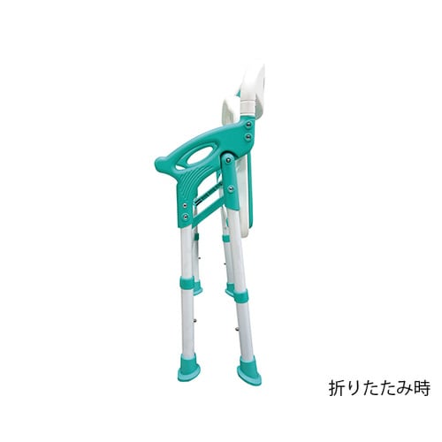 折りたたみシャワーチェアー 楽湯 ライトグリーン