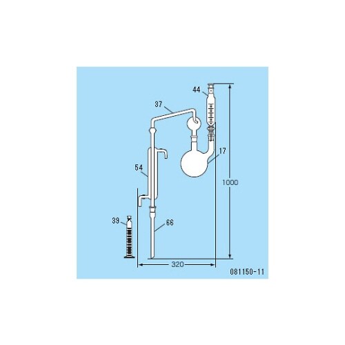 シアンイオン蒸留装置 ガラス部 081150−11