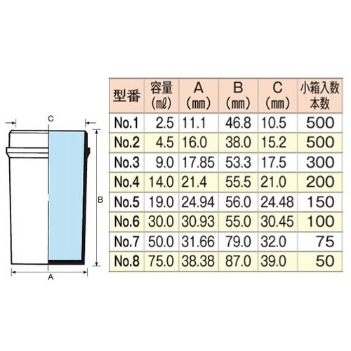 PP容器 NO.6 本体 100入