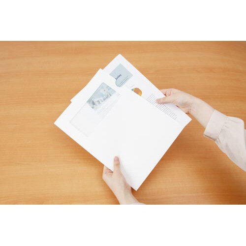 紙製ホルダー クリヤーホルダー型A4窓付 100枚