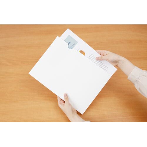 紙製ホルダー クリヤーホルダー型A4窓無 500枚