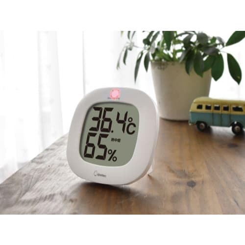 デジタル温湿度計 ルミール ホワイト