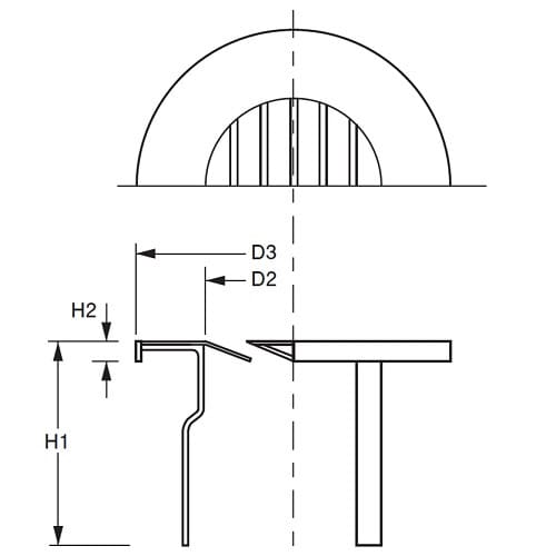 脱着式通気口 D−3AR 40