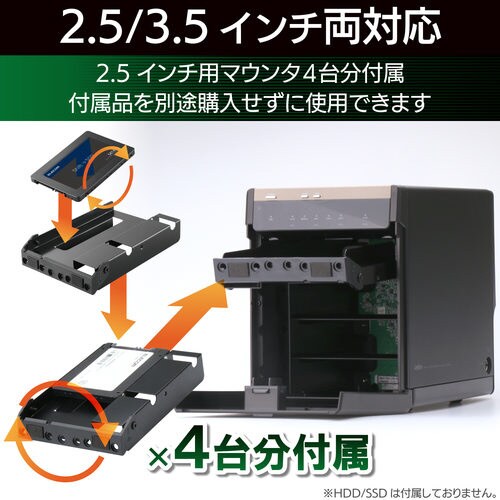 USB3.1(Gen2)対応4bayHDDケース