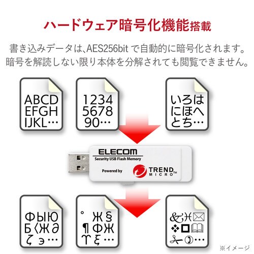 セキュリティUSBメモリ 2GB 1年ライセンス