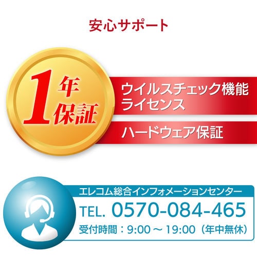 セキュリティUSBメモリ 8GB 1年ライセンス