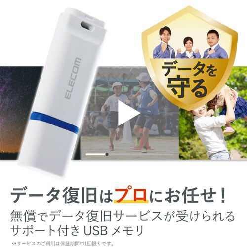 USBメモリー/データ復旧/32GB/ホワイト