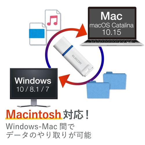USBメモリー/データ復旧/64GB/ホワイト
