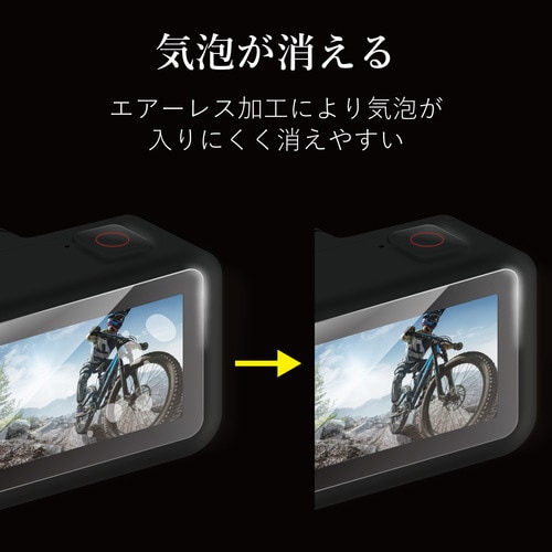 GoPro用フィルム 超親水 衝撃吸収 防指紋
