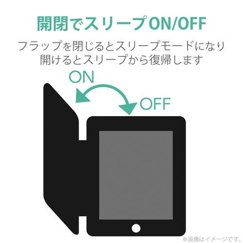 iPad10.2 2019 360度回転ケースBK