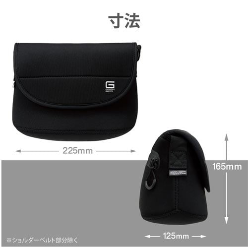 デジカメケース/ショルダーバッグ/ブラック
