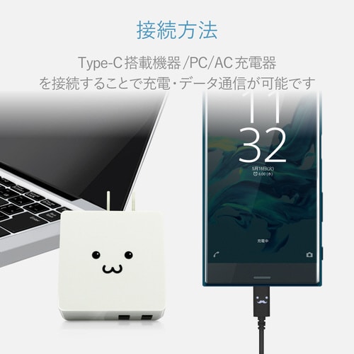 TypeCケーブル A−C 1.2m ブラック