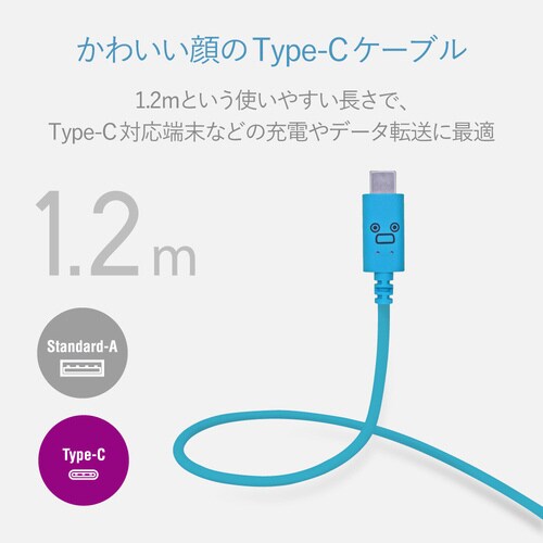TypeCケーブル A−C 1.2m ブルー