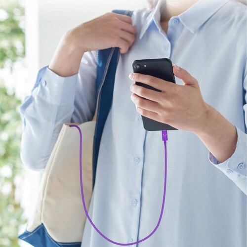 TypeCケーブル A−C 1.2m パープル