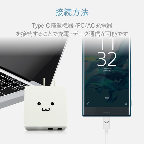 TypeCケーブル A−C 1.2m ホワイト