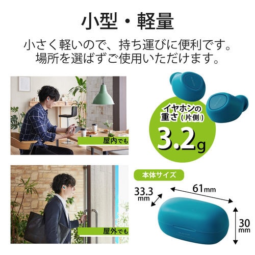 トゥルーワイヤレスイヤホン/TWS10/ブルー