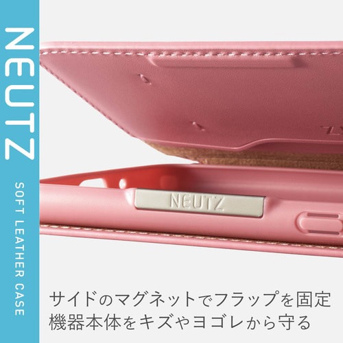 Galaxy A21/手帳ケース/磁石付/ピンク