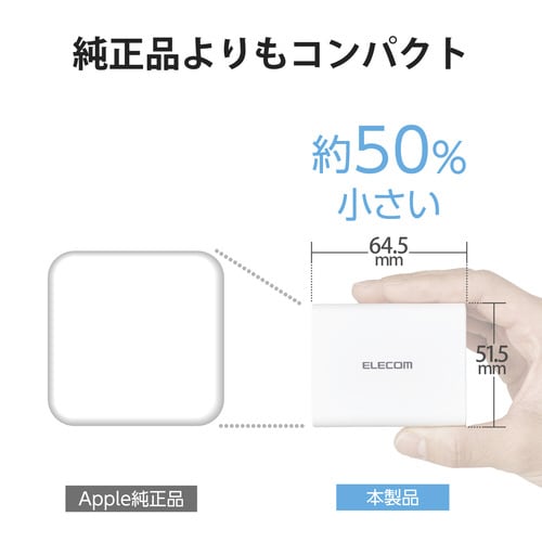 ACアダプター 60W Cケーブル付属 ホワイト