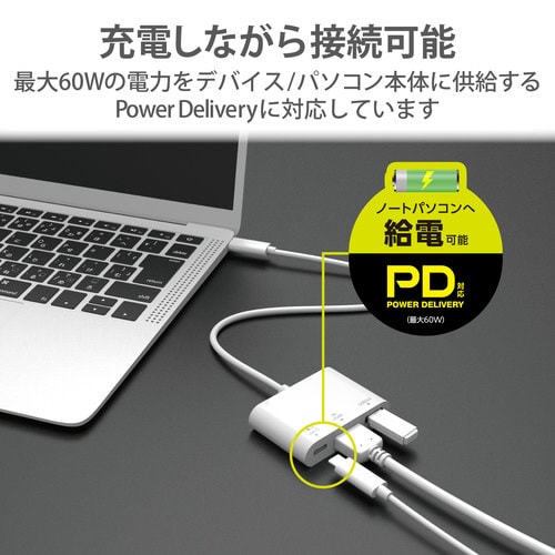 ドッキングステーション/HDMI/ホワイト