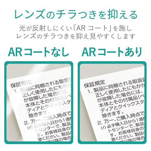 ハンズフリールーペ クリアレンズ1.8倍 ブラック
