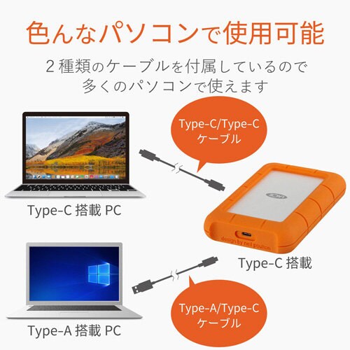 ポータブルHDD RuggedSECURE/2TB