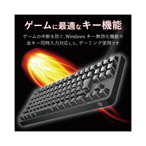有線キーボード メカニカル ロールオーバー 黒