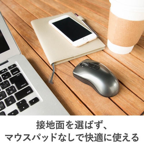 ワイヤレスBlueLEDマウス 静音 無線3ボタン