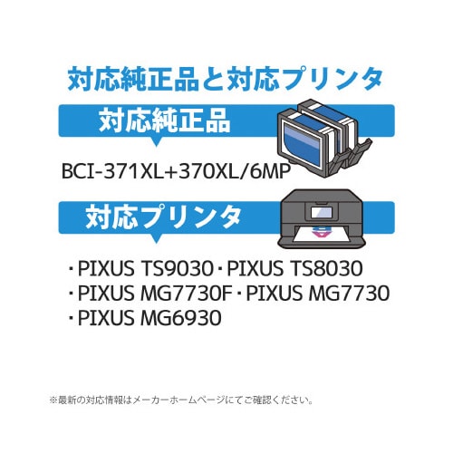 キヤノンBCI−371XL+370XL/6MP互換