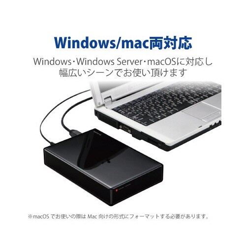 外付けハードディスク セキュリティ機能付き 4TB