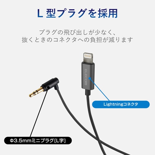 ライトニング−φ3.5 0.5m ブラック