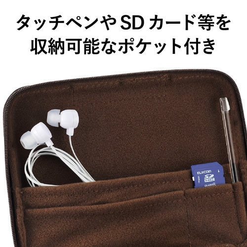 電子辞書ケース/ポケット付/Lサイズ/ブラック