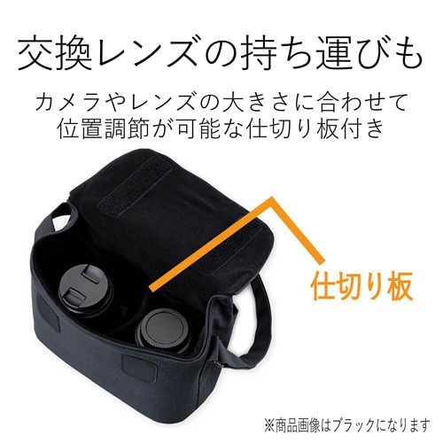 一眼レフカメラ用ショルダーバッグ ネイビー