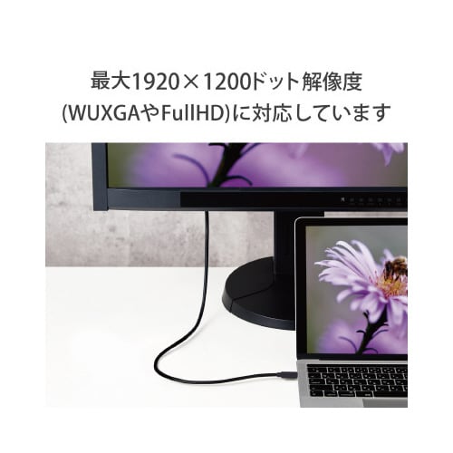 MiniDisplayPort−HDMI 2m 白