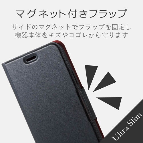 カバー 磁石/耐衝撃/カード収納 ブラック