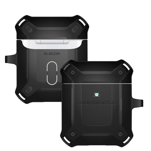 AirPodsケース 耐衝撃 ブラック