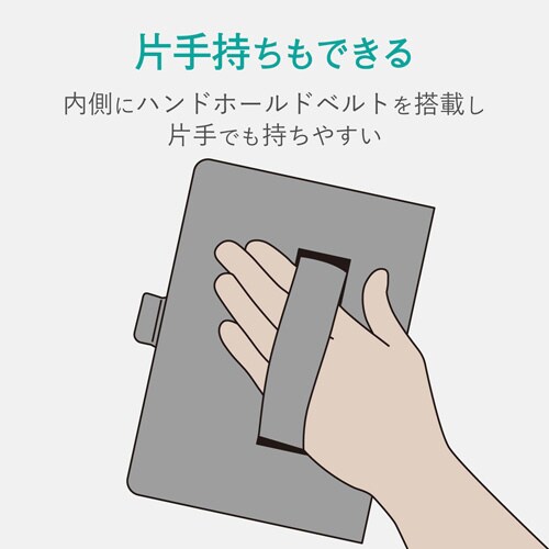 iPadソフトレザーケース 360度回転 ブラック